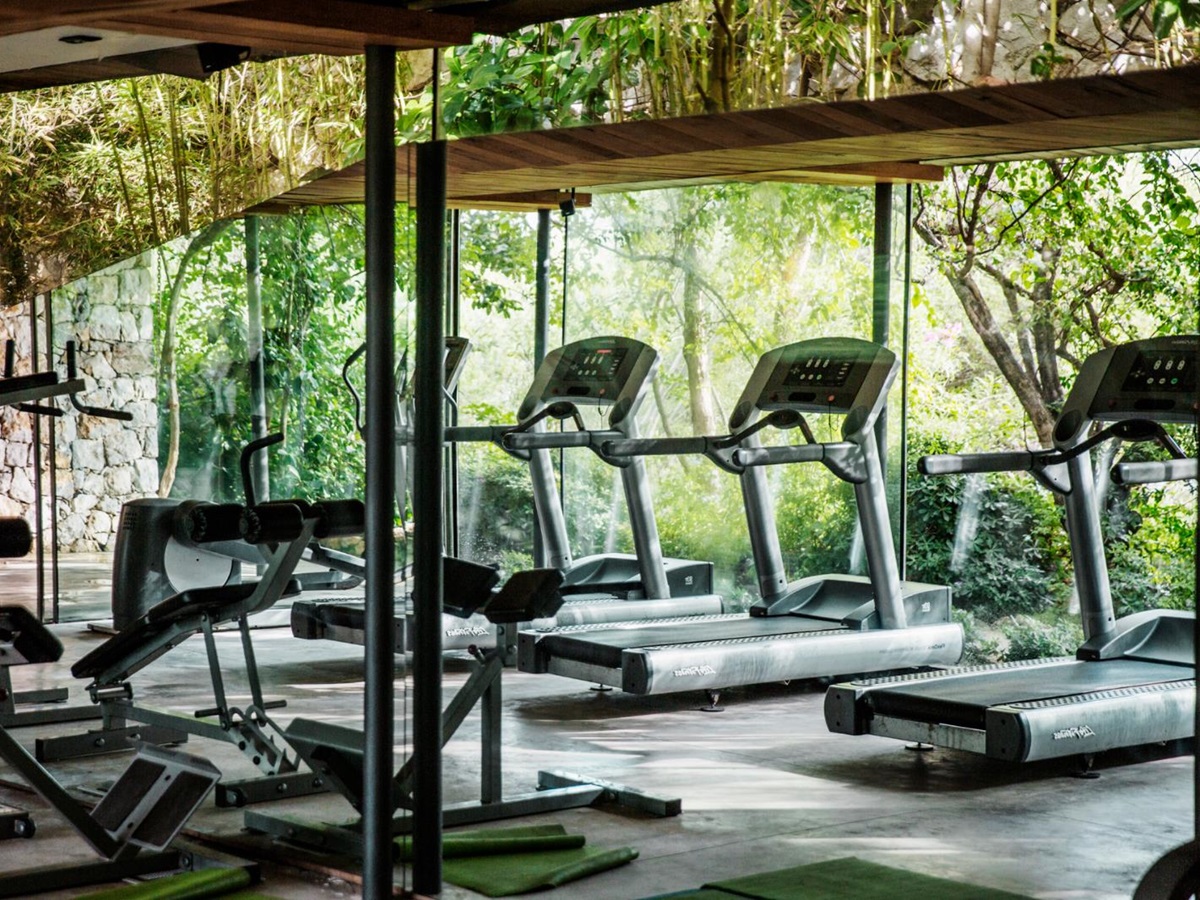 The fitness centre at Macakizi hotel Turkey