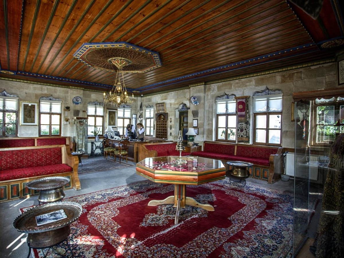 Lobby area at Museum Hotel in Cappadocia in Turkey