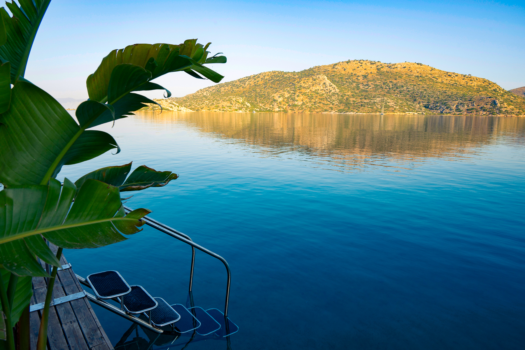 Sea access from Sabrina's Haus luxury hotel in Turkey