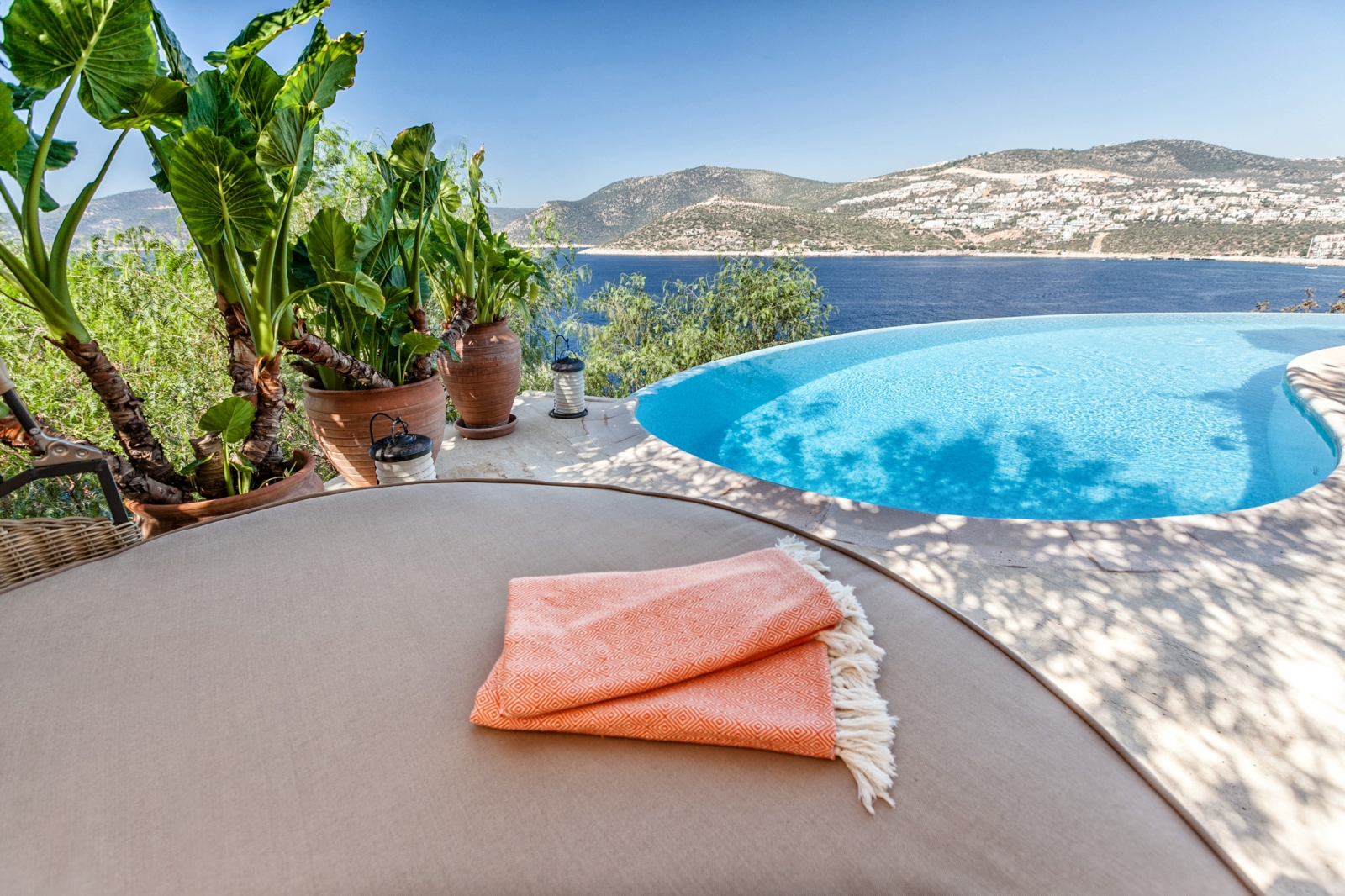 Pool scene at Villa Mahal