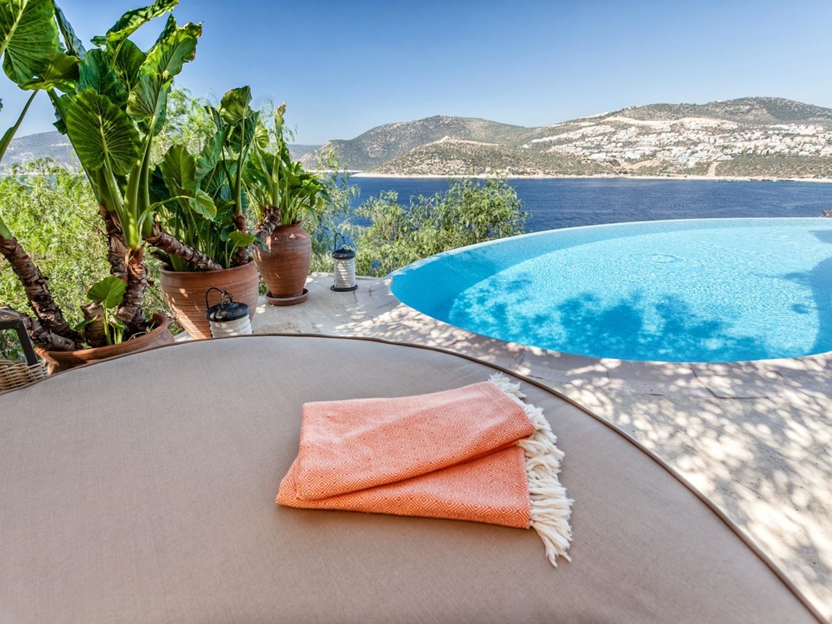 Pool scene at Villa Mahal
