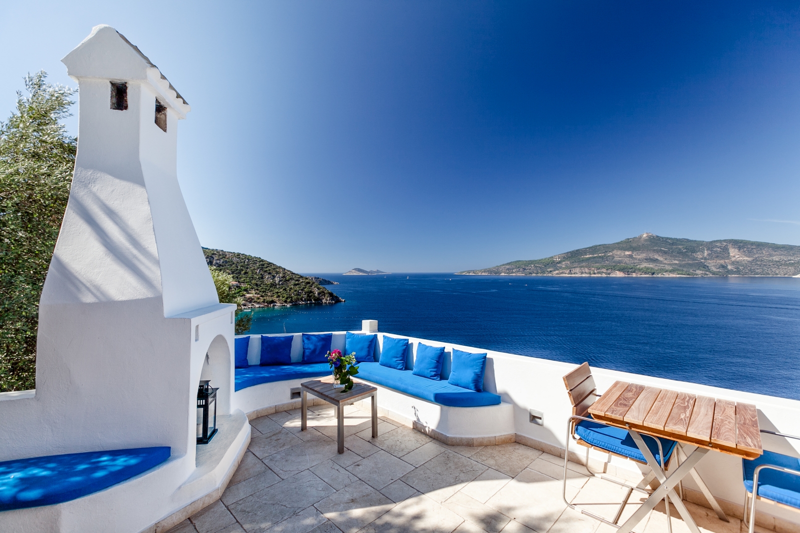 Terrace view at Villa Mahal