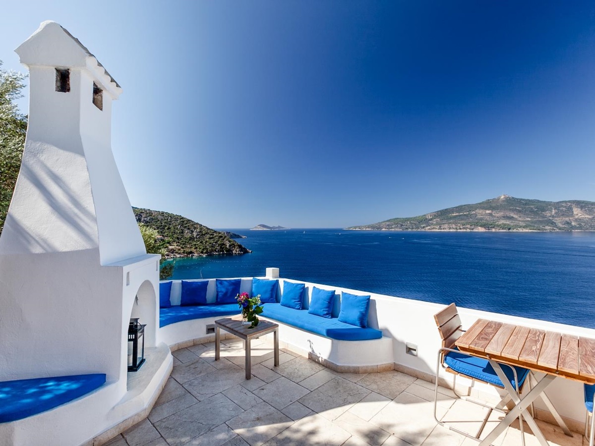 Terrace view at Villa Mahal