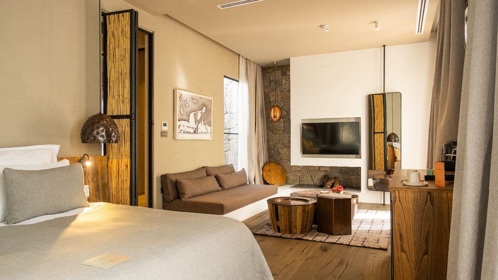 Suite interiors at the Yazz Collective near Fethiye Turkey