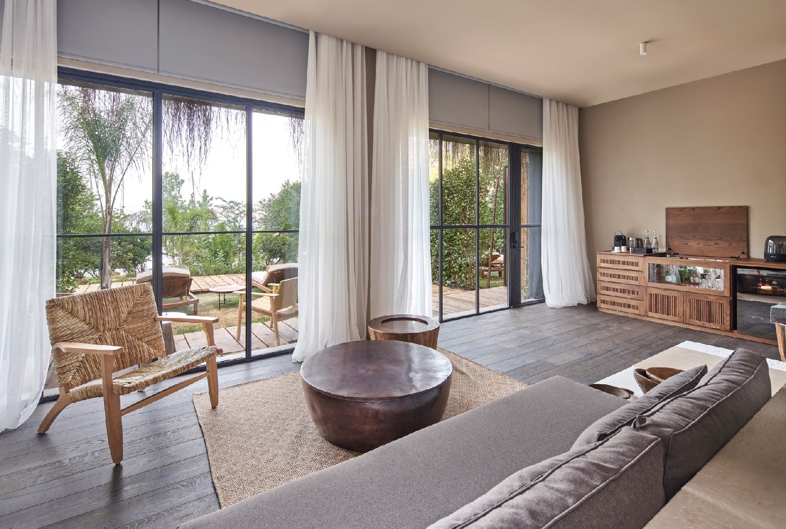 Living area of a suite at the Yazz Collective near Fethiye Turkey