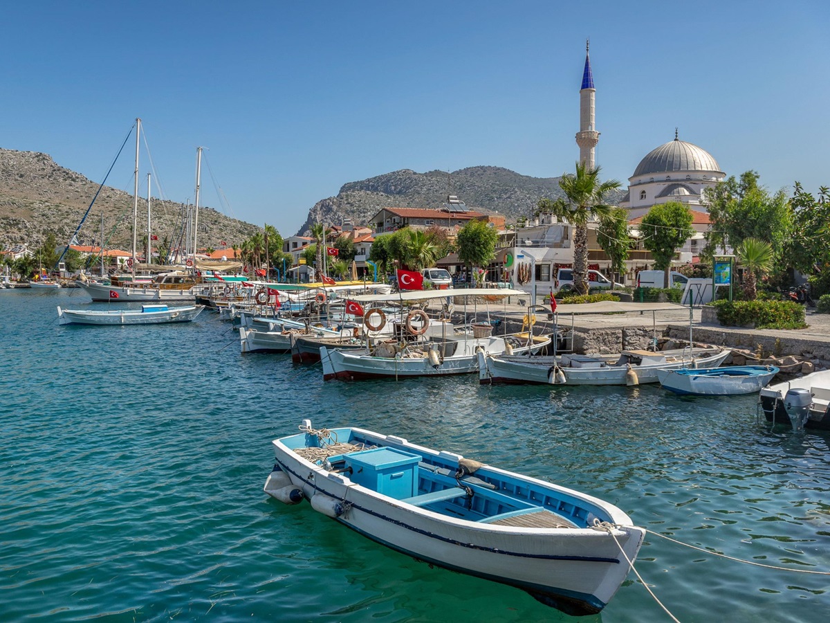 Bozburun Harbour in Turkey