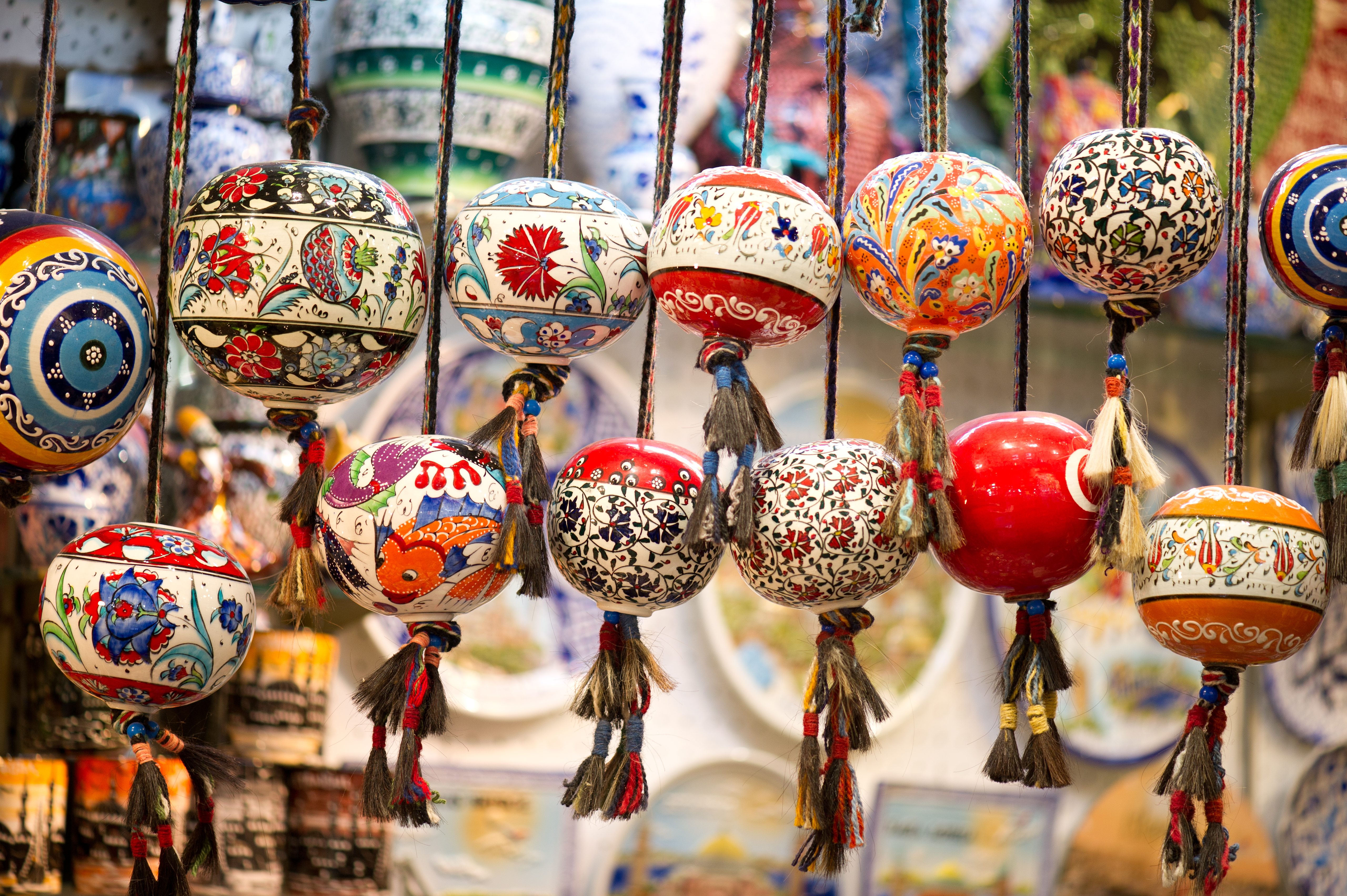Grand Bazaar ornaments for sale in Istanbul, Turkey