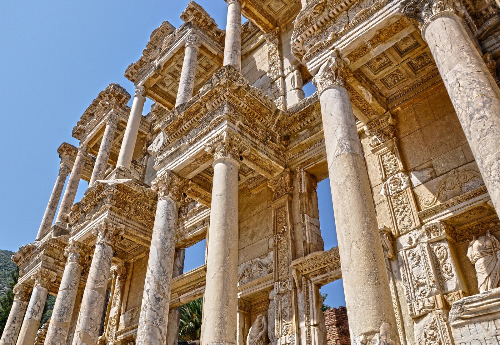 Ancient city of Ephesus ruins in Izmir, Turkey