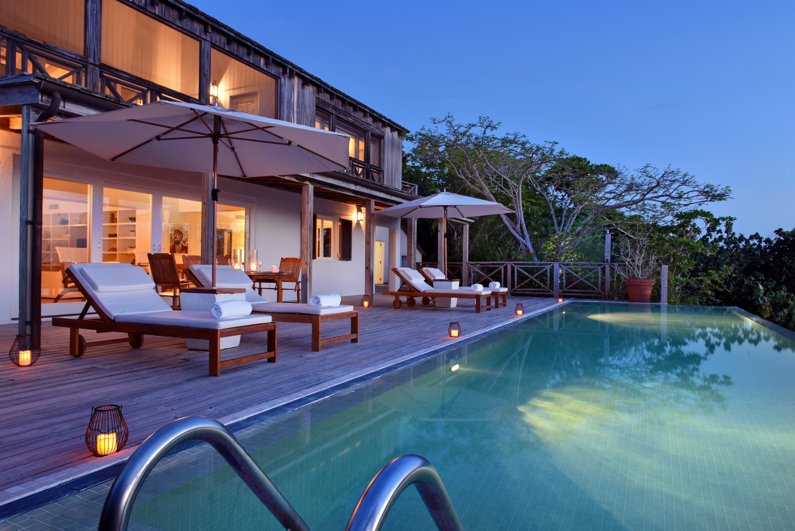 Facade of the Pirate House at Como Parrat Cat, Turks and Caicos