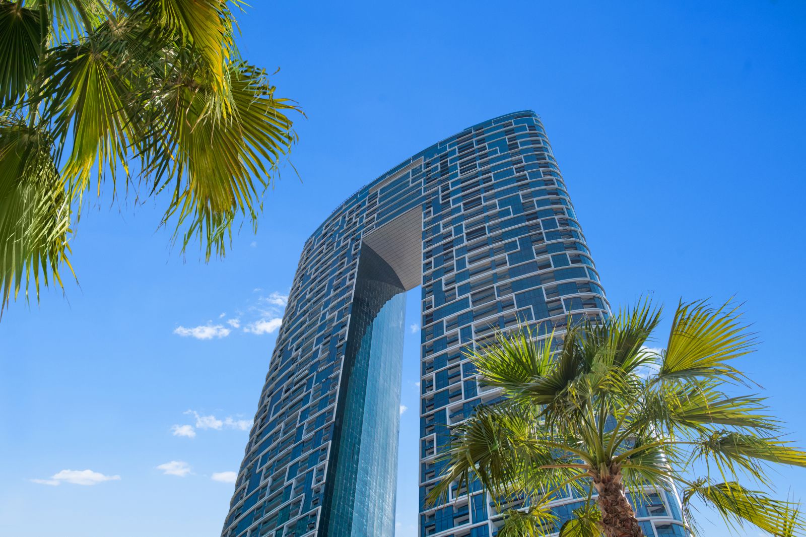 Architecture at luxury resort Address in Dubai