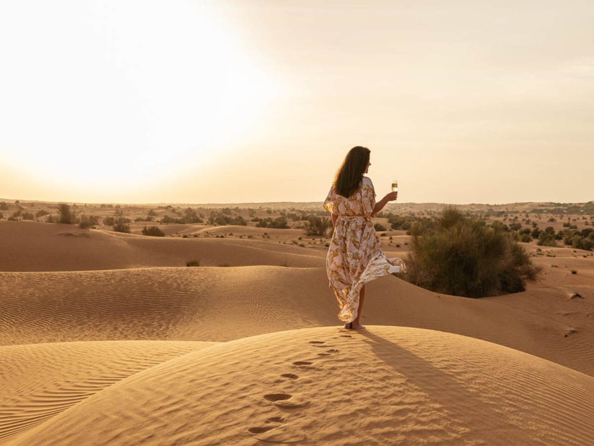 Sundowners at Al Maha A Luxury Collection Desert Resort & Spa in Dubai
