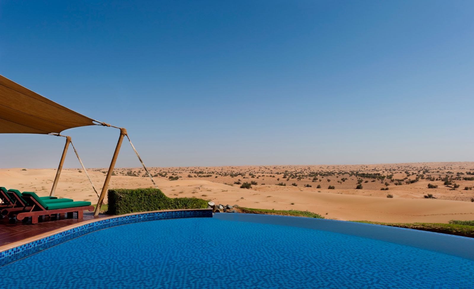 Pool and views at Al Maha A Luxury Collection Desert Resort & Spa in Dubai