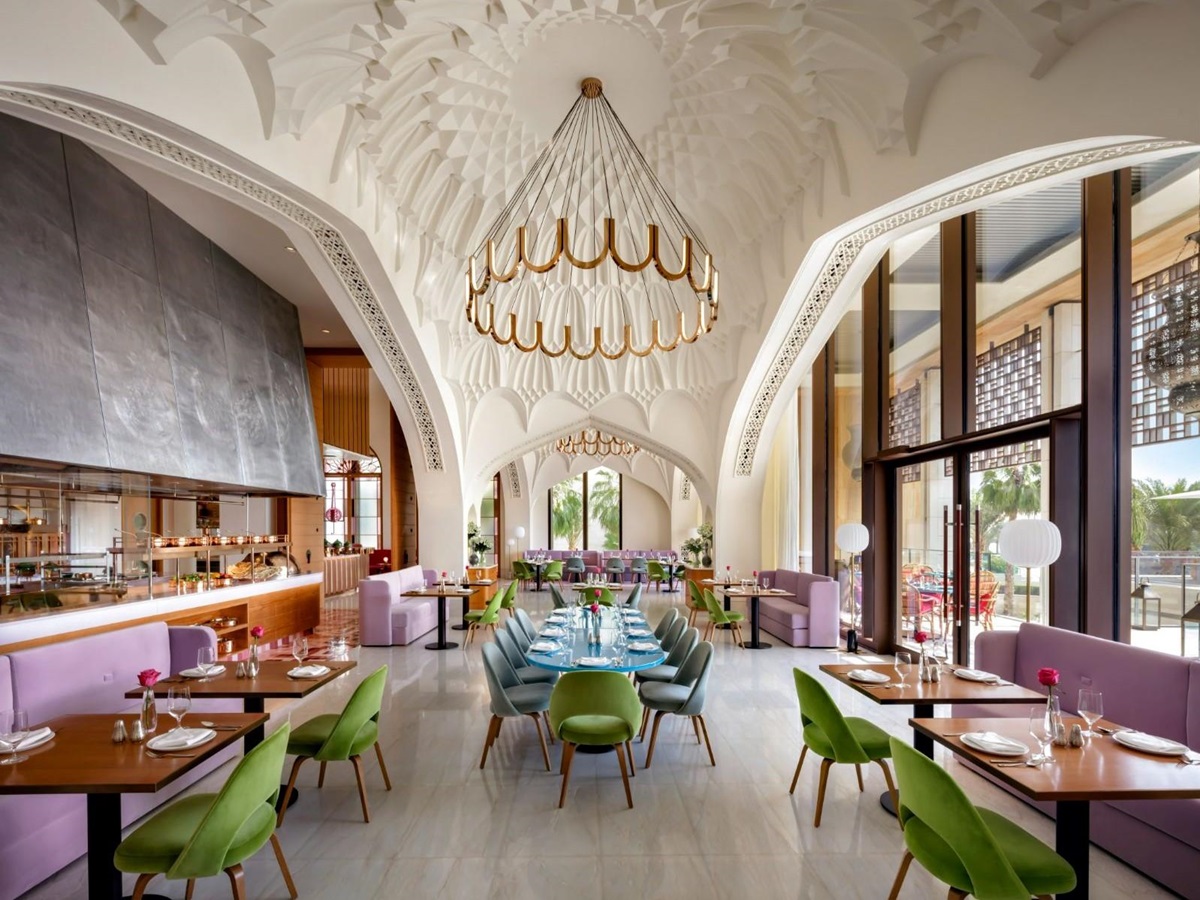 Dining area at Atlantis The Royal on the Palm Jumeirah in Dubai
