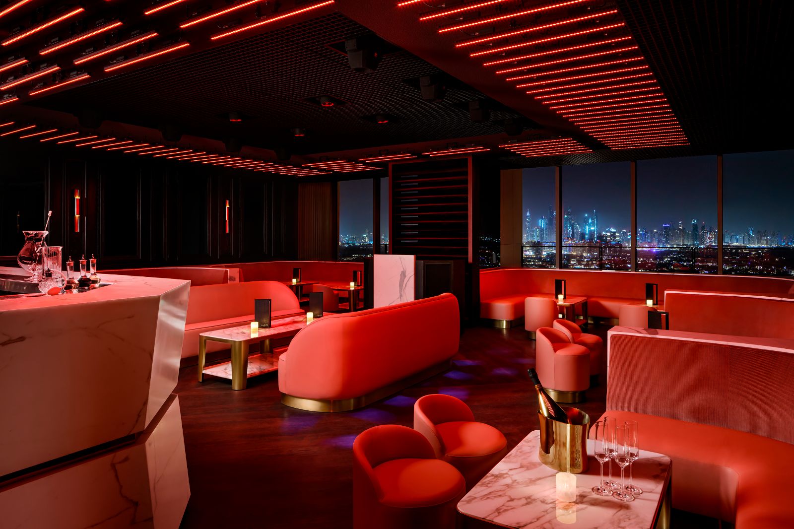 LingLing restaurant lounge at Atlantis The Royal on the Palm Jumeirah in Dubai