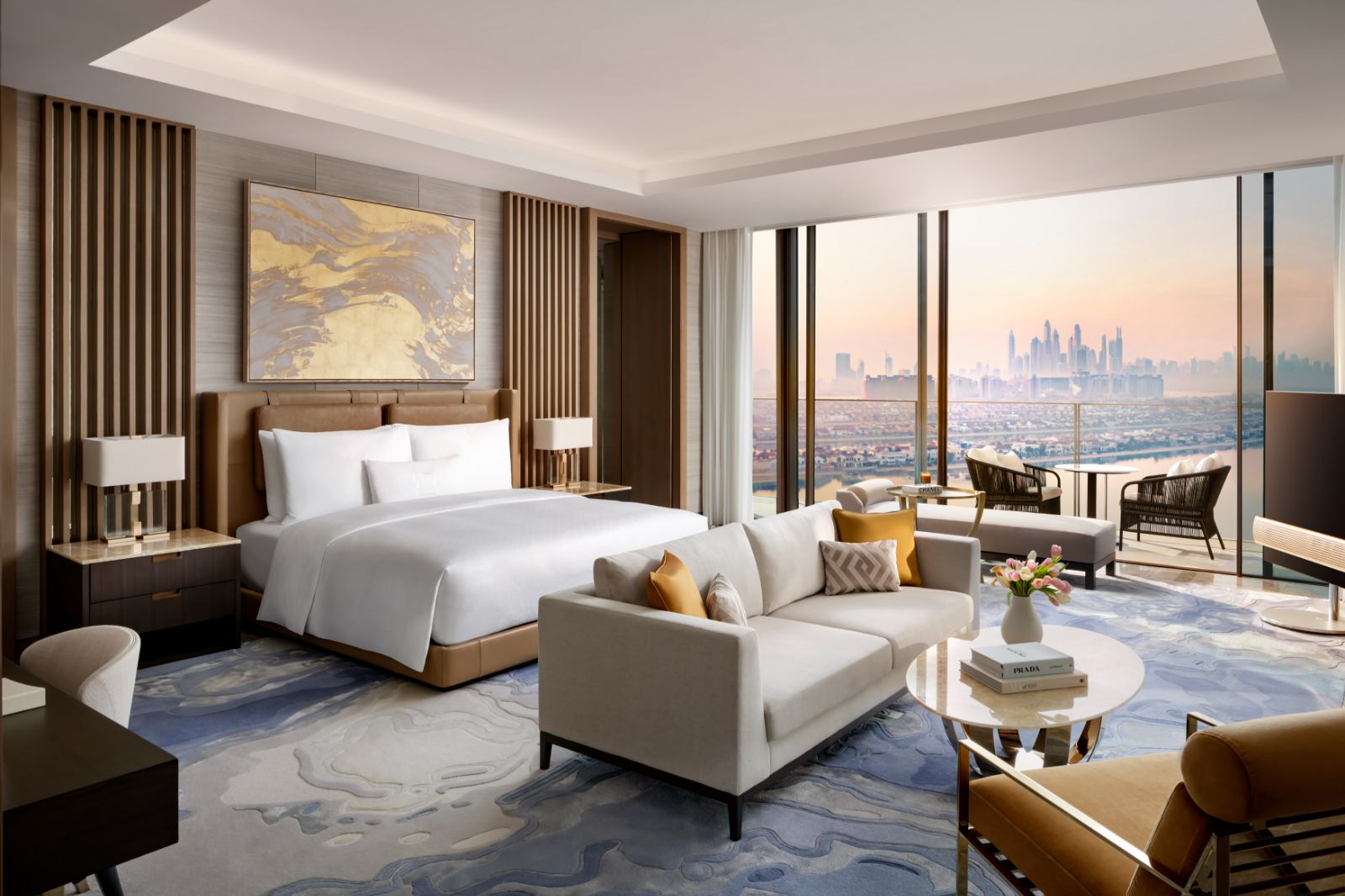 The Royal Mansion bedroom at Atlantis The Royal on the Palm Jumeirah in Dubai