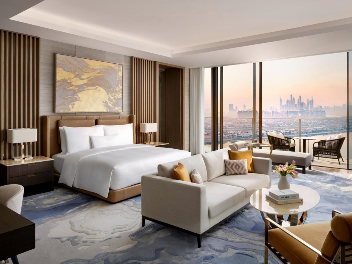 The Royal Mansion bedroom at Atlantis The Royal on the Palm Jumeirah in Dubai