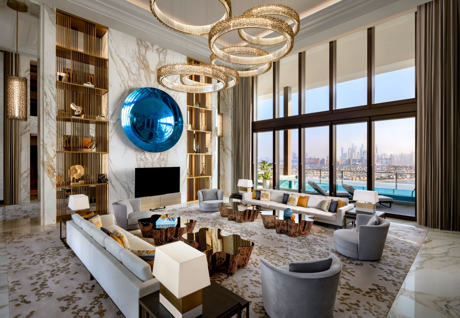 The Royal Mansion lounge at Atlantis The Royal on the Palm Jumeirah in Dubai