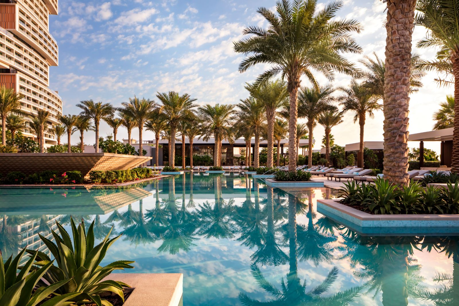 Nobu Beach Club pool at Atlantis The Royal on the Palm Jumeirah in Dubai