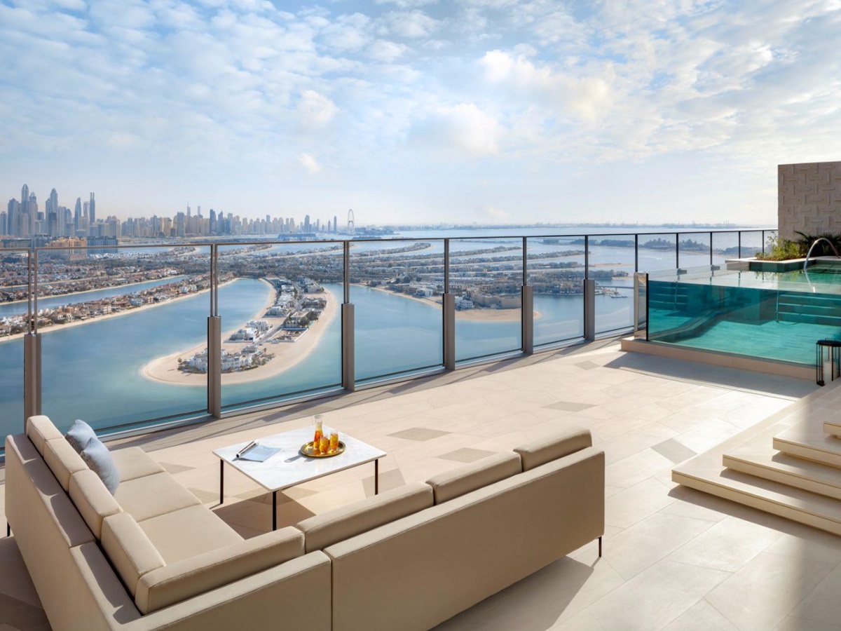 Skyscape suite terrace at Atlantis The Royal on the Palm Jumeirah in Dubai
