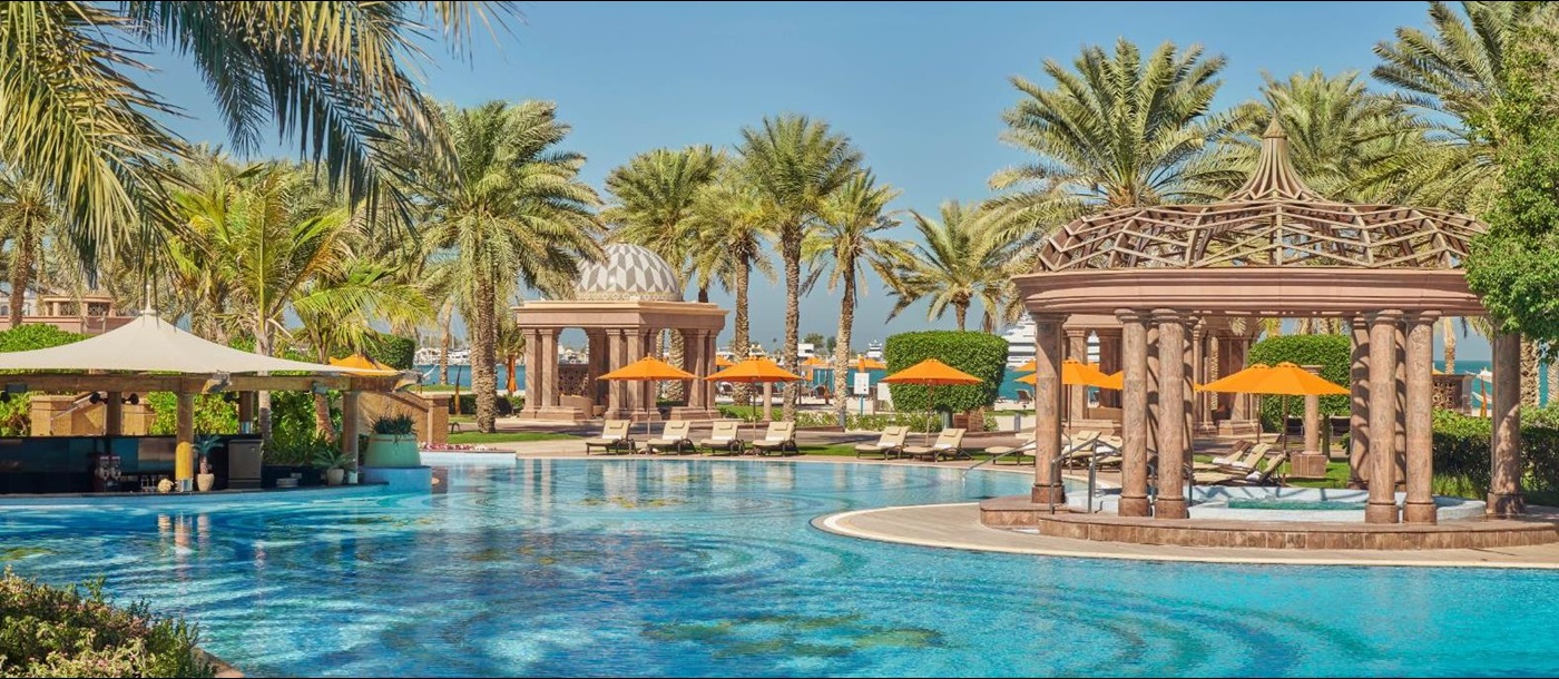 Cascade swimming pool at Emirates Palace Mandarin Oriental in Abu Dhabi