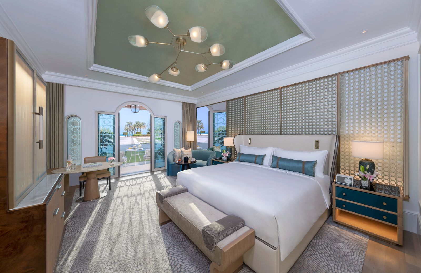 Deluxe garden terrace guest suite at Emirates Palace Mandarin Oriental in Abu Dhabi
