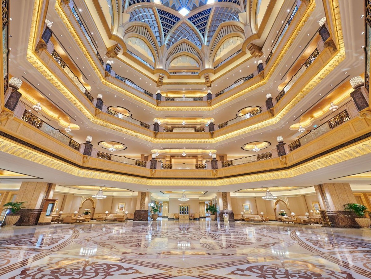 Dome roof at Emirates Palace Mandarin Oriental in Abu Dhabi