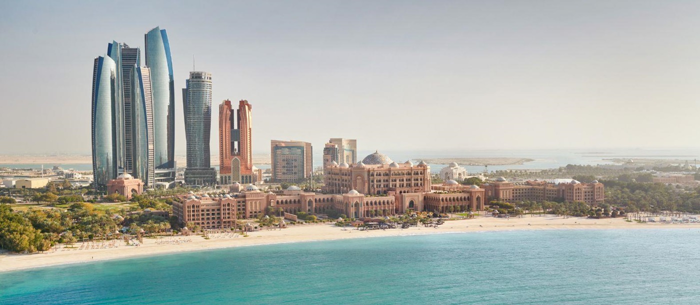 Abu Dhabi skyline featuring Emirates Palace Mandarin Oriental