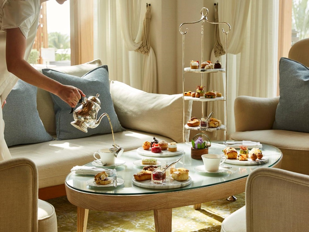 Afternoon tea served at Jumeirah Al Naseem in Dubai