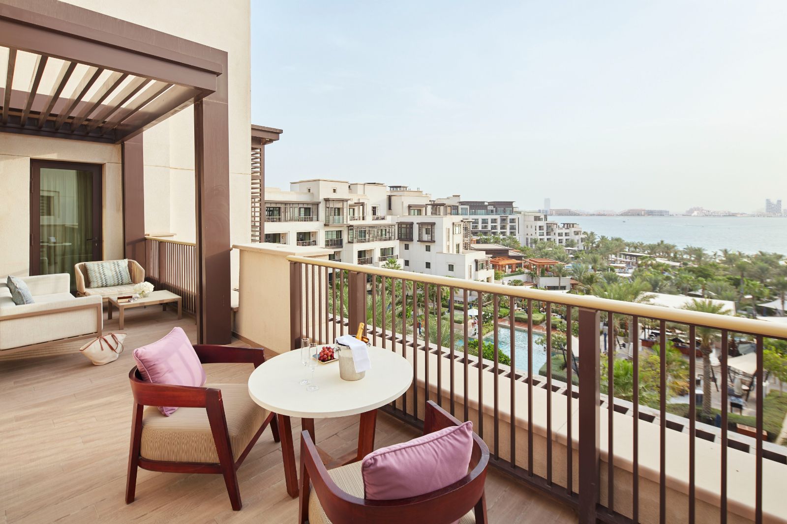 Balcony with ocean views at Jumeirah Al Naseem in Dubai