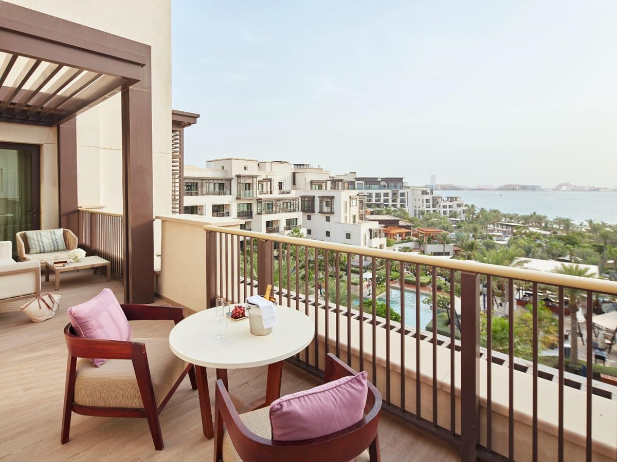 Balcony with ocean views at Jumeirah Al Naseem in Dubai
