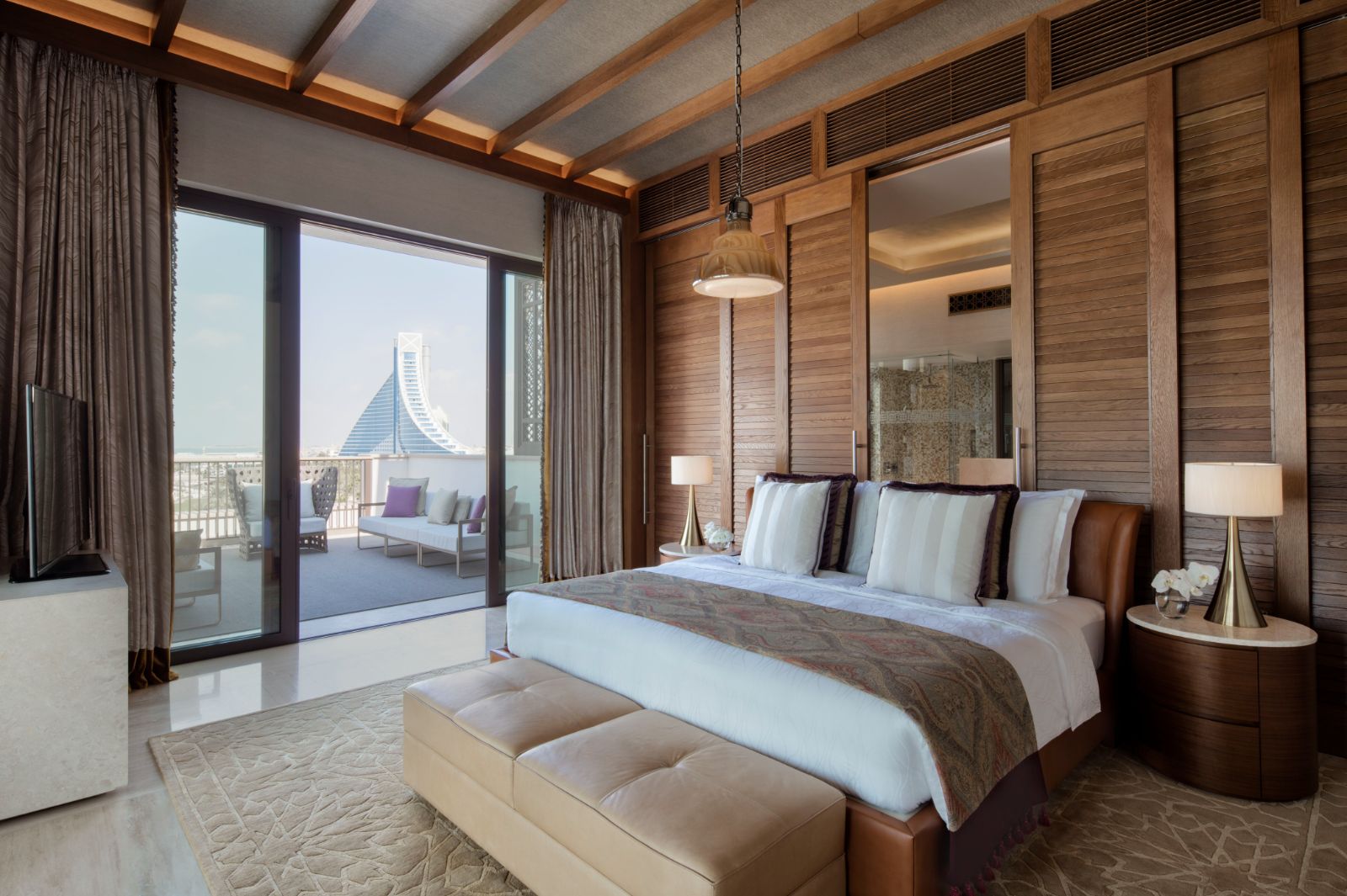 Presidential suite bedroom at Jumeirah Al Naseem in Dubai