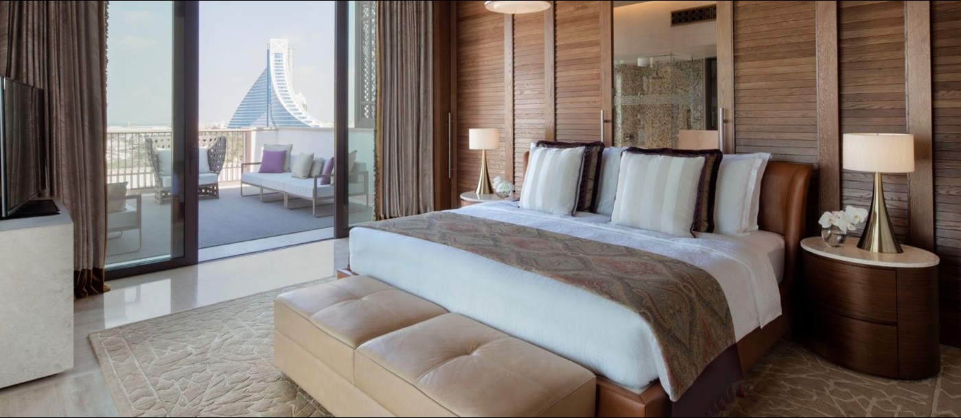 Presidential suite bedroom at Jumeirah Al Naseem in Dubai