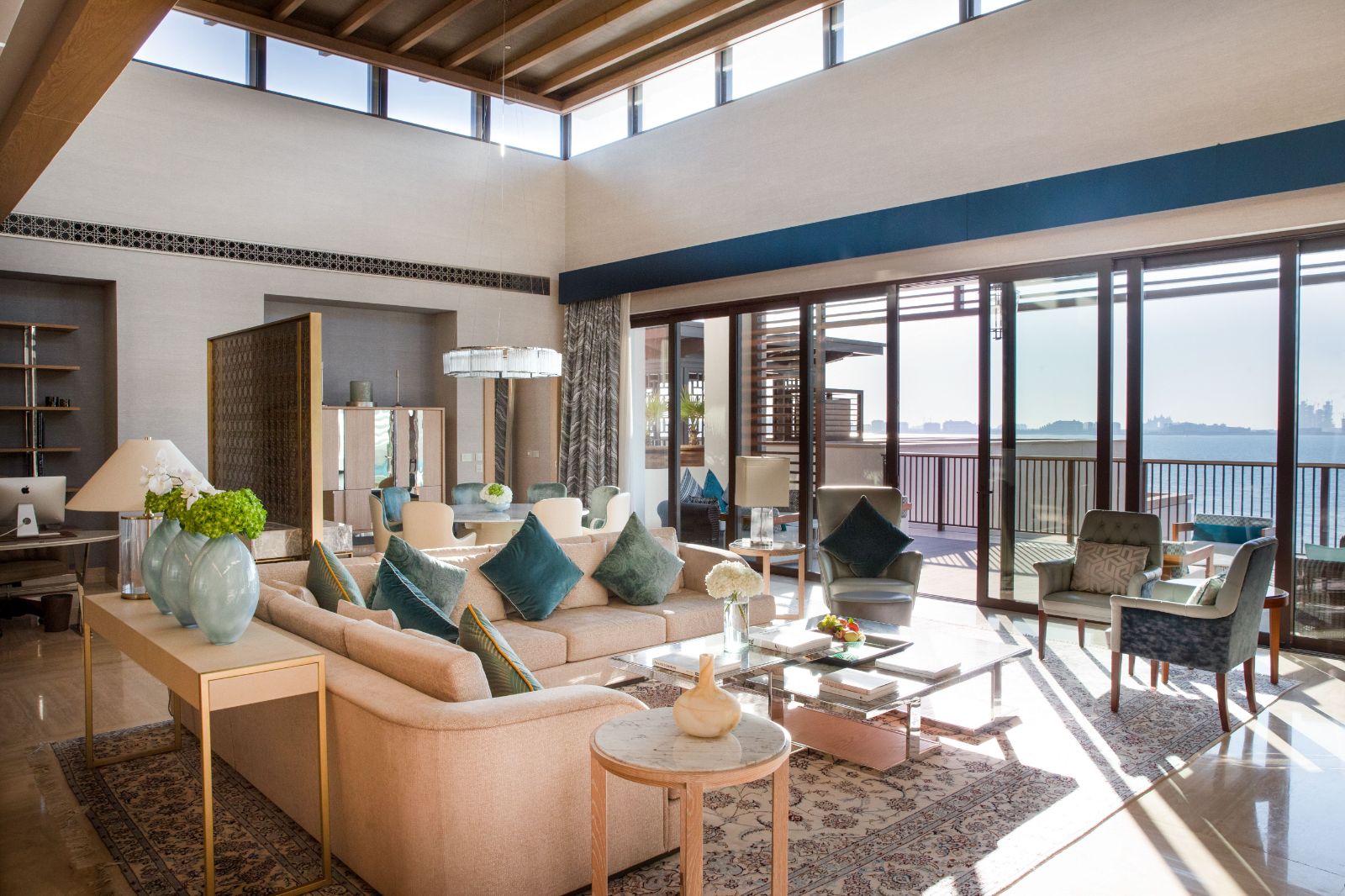 Presidential suite living room at Jumeirah Al Naseem in Dubai