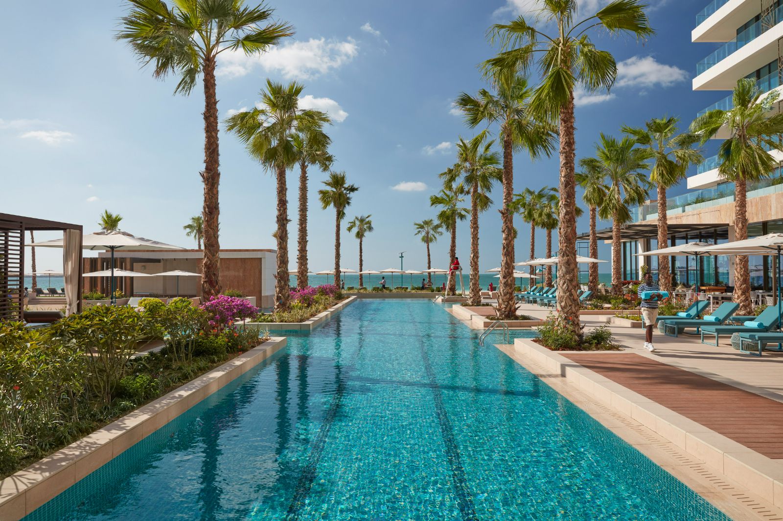 Main pool at Mandarin Oriental Jumeira in Dubai