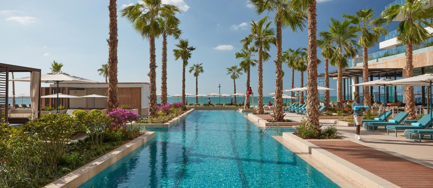 Main pool at Mandarin Oriental Jumeira in Dubai