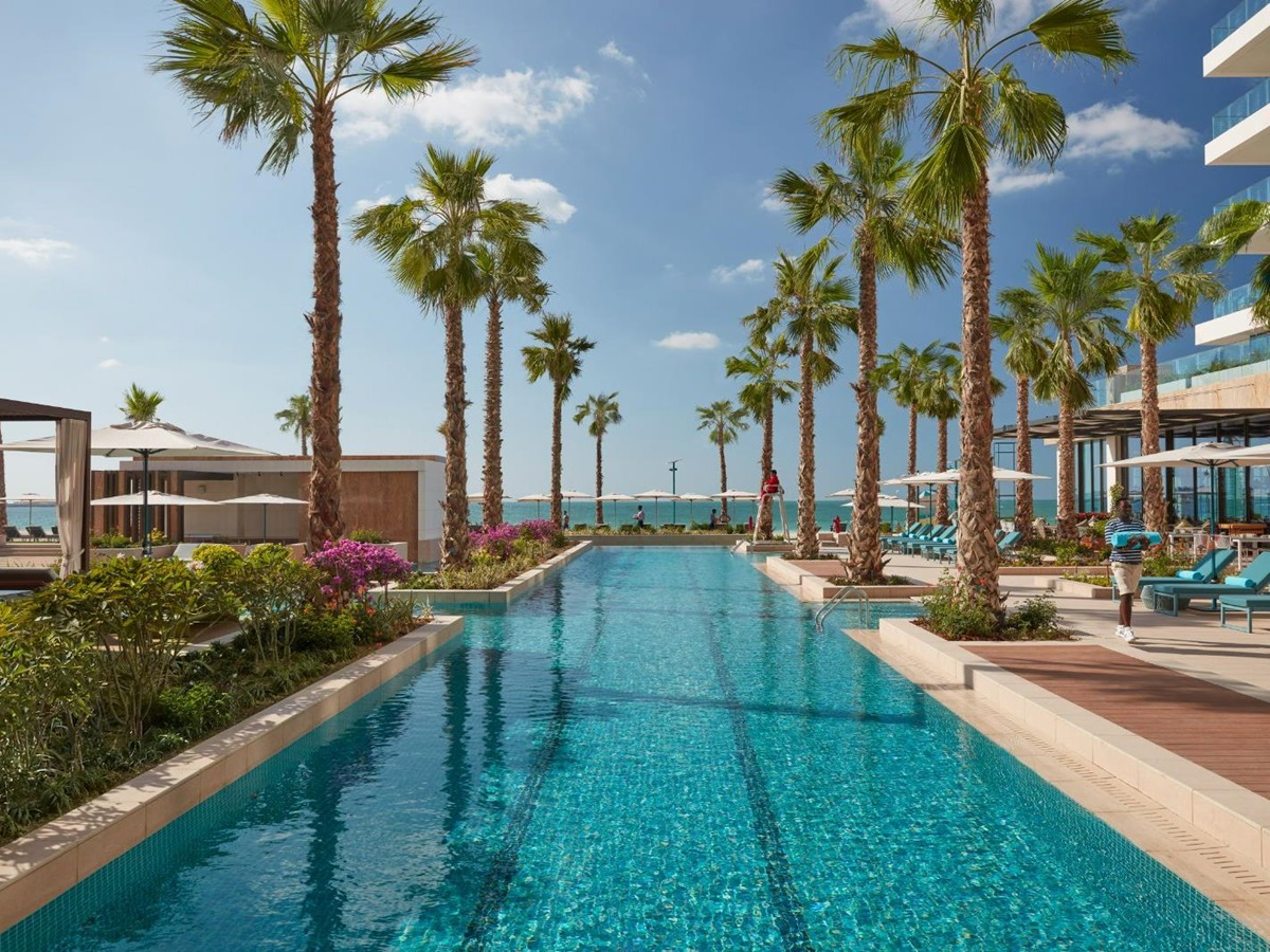 Main pool at Mandarin Oriental Jumeira in Dubai