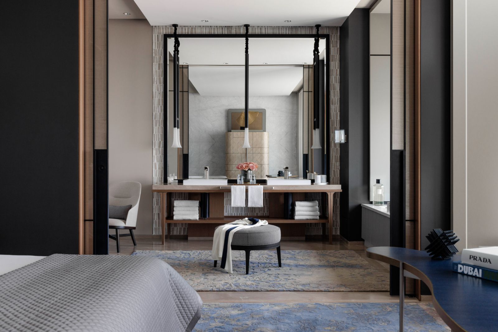 Guest bedroom lounge at One&Only One Za'abeel in Dubai