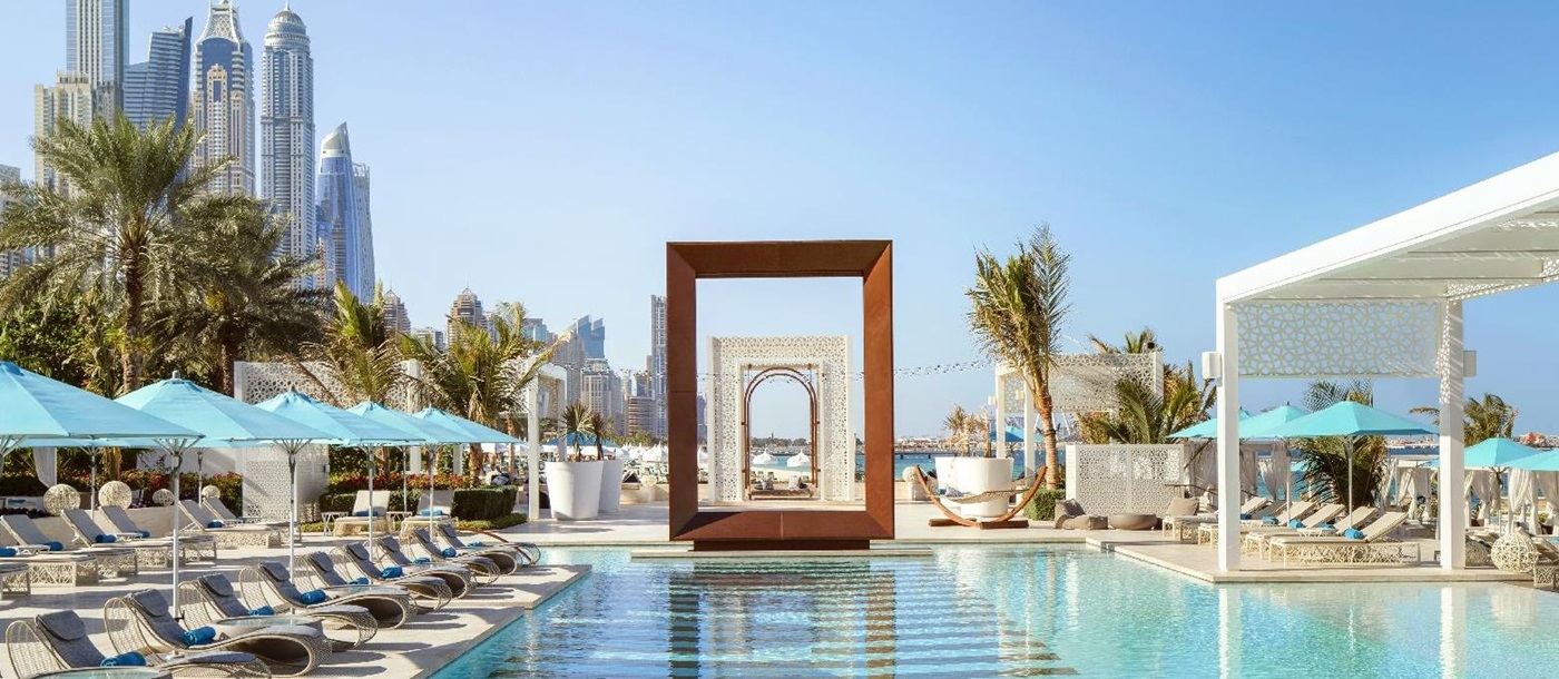 Pool at the Drift Beach Club at the One & Only Royal Mirage hotel Dubai