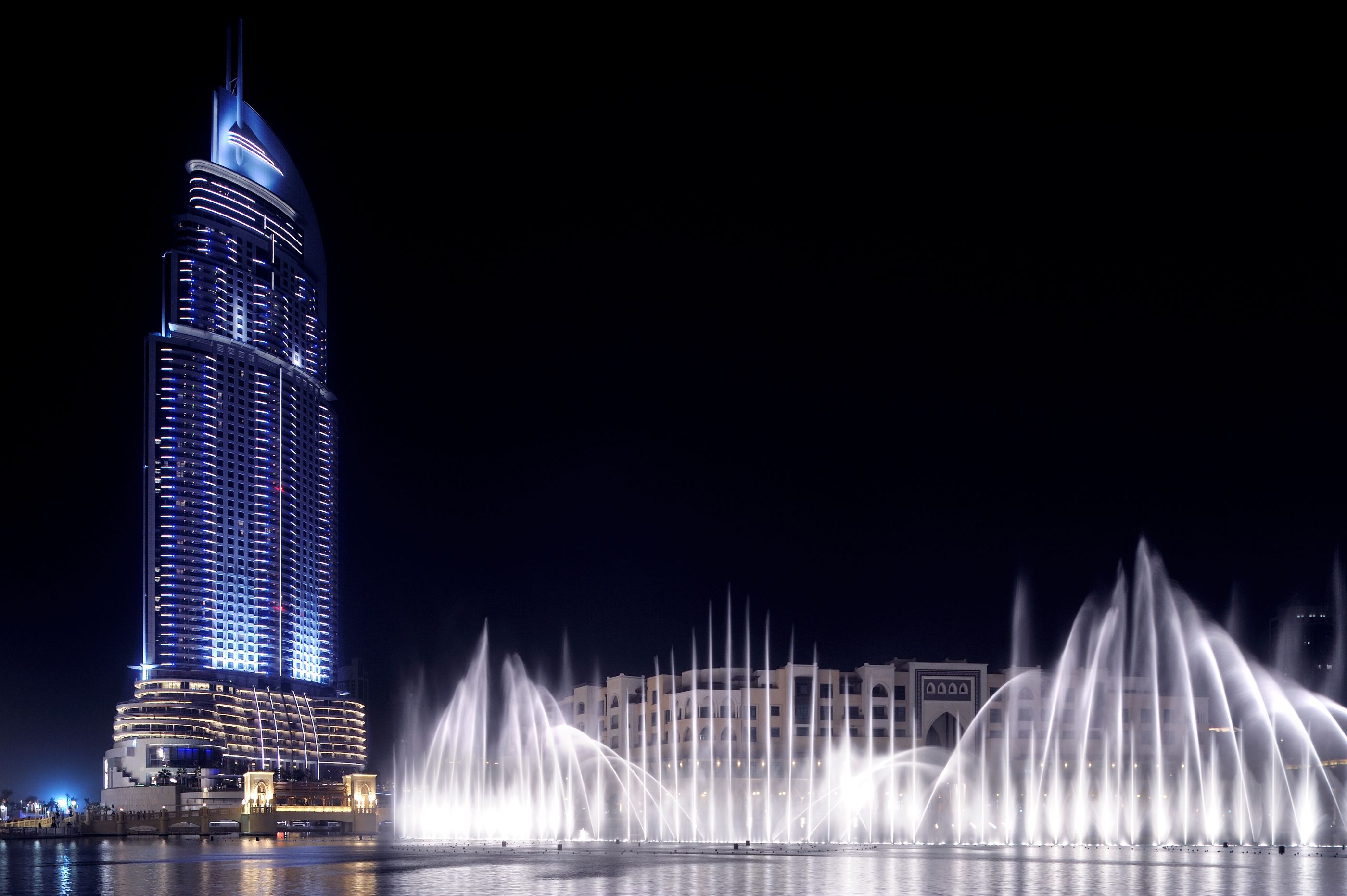 The fountain near The Address