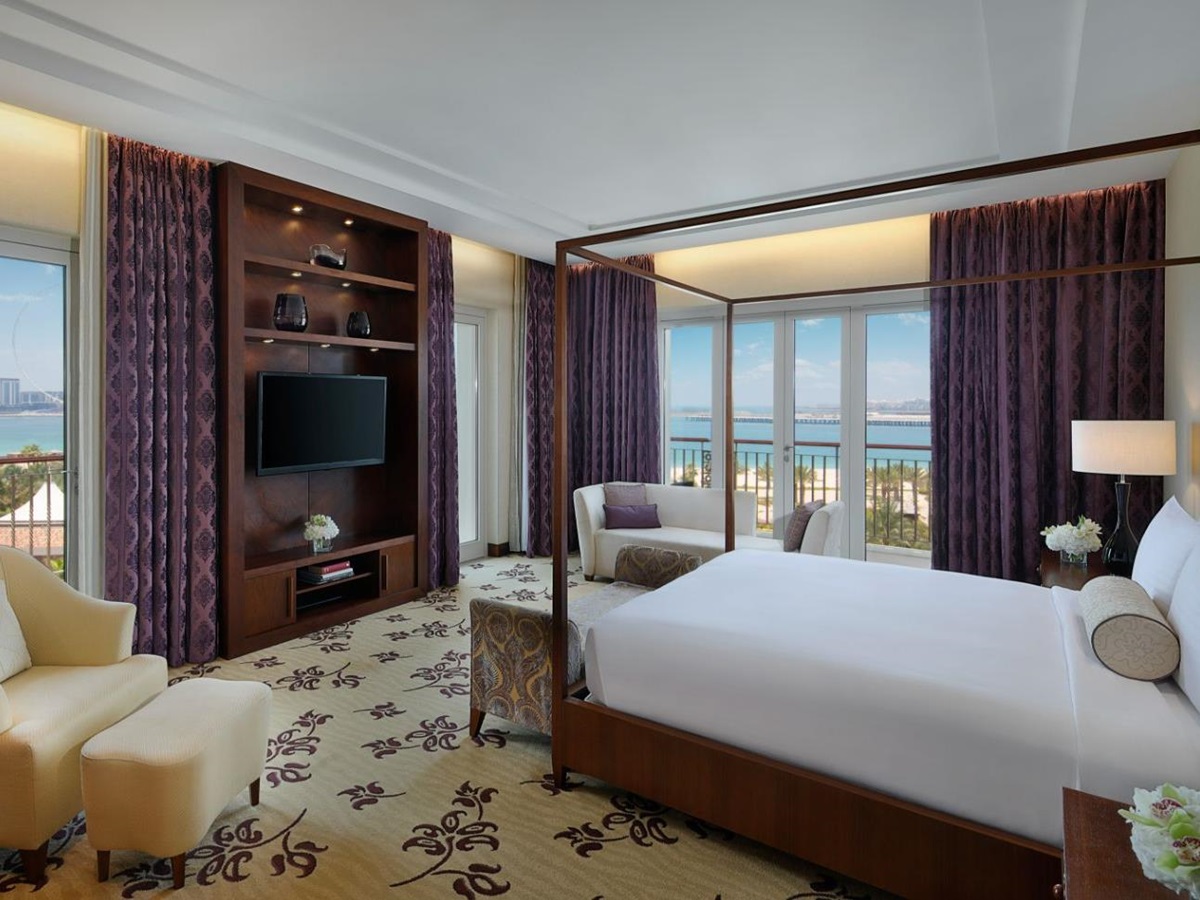 Deluxe purple suite at The Ritz Carlton Dubai