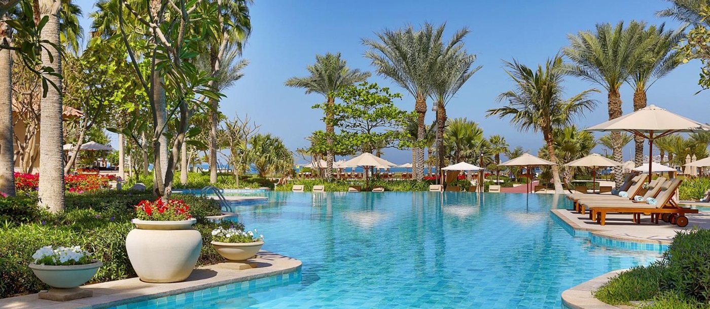 Main pool at The Ritz Carlton Dubai