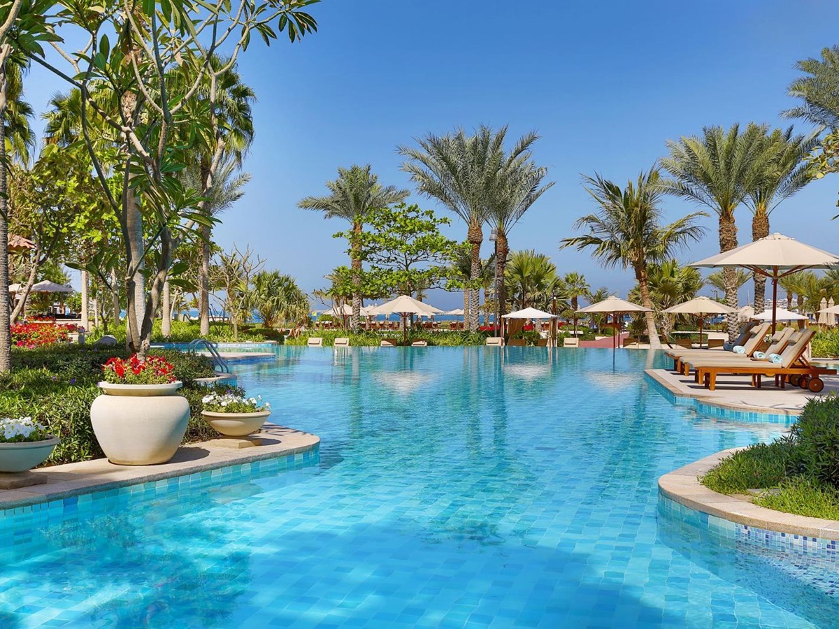 Main pool at The Ritz Carlton Dubai