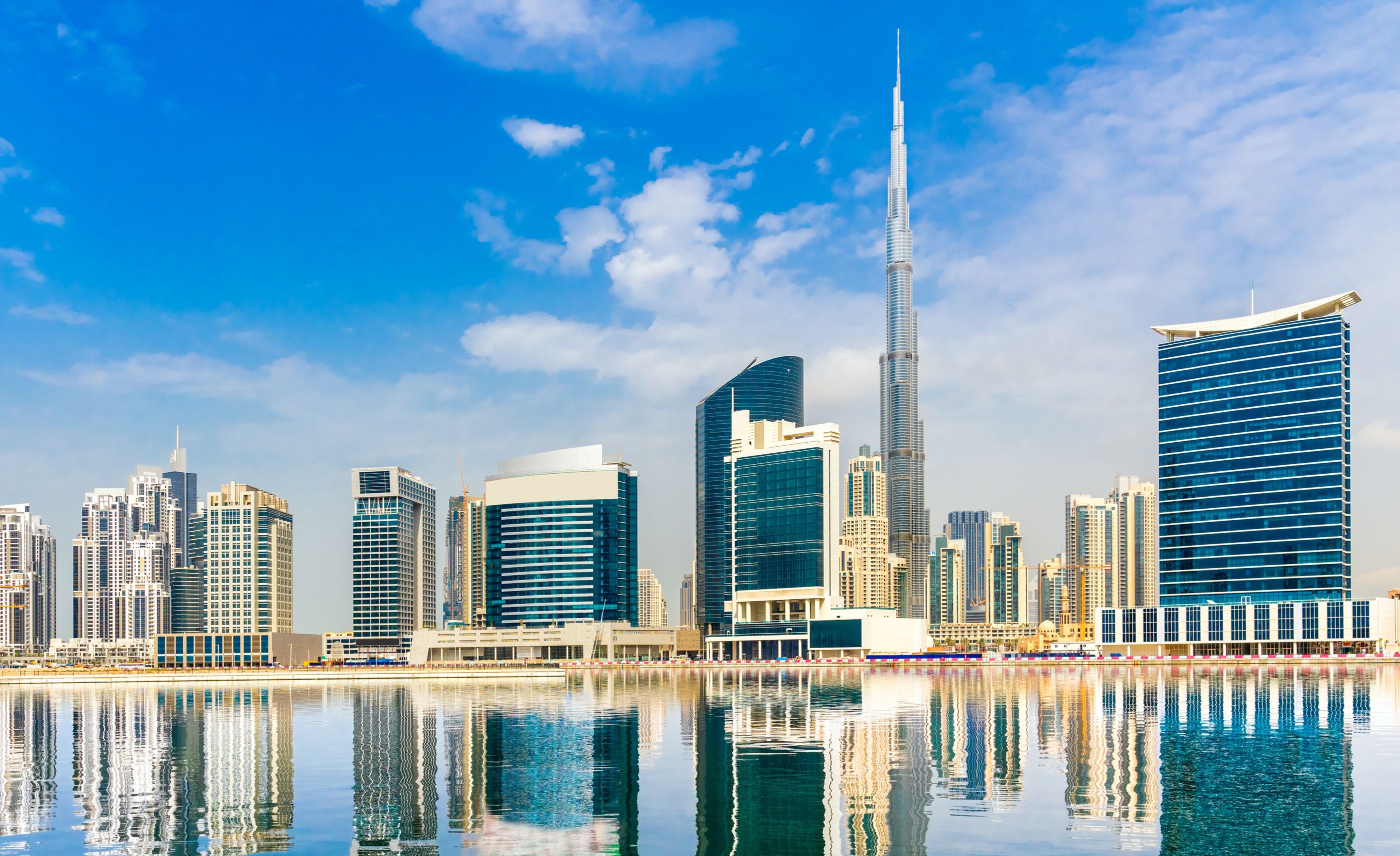 The skyline of Dubai