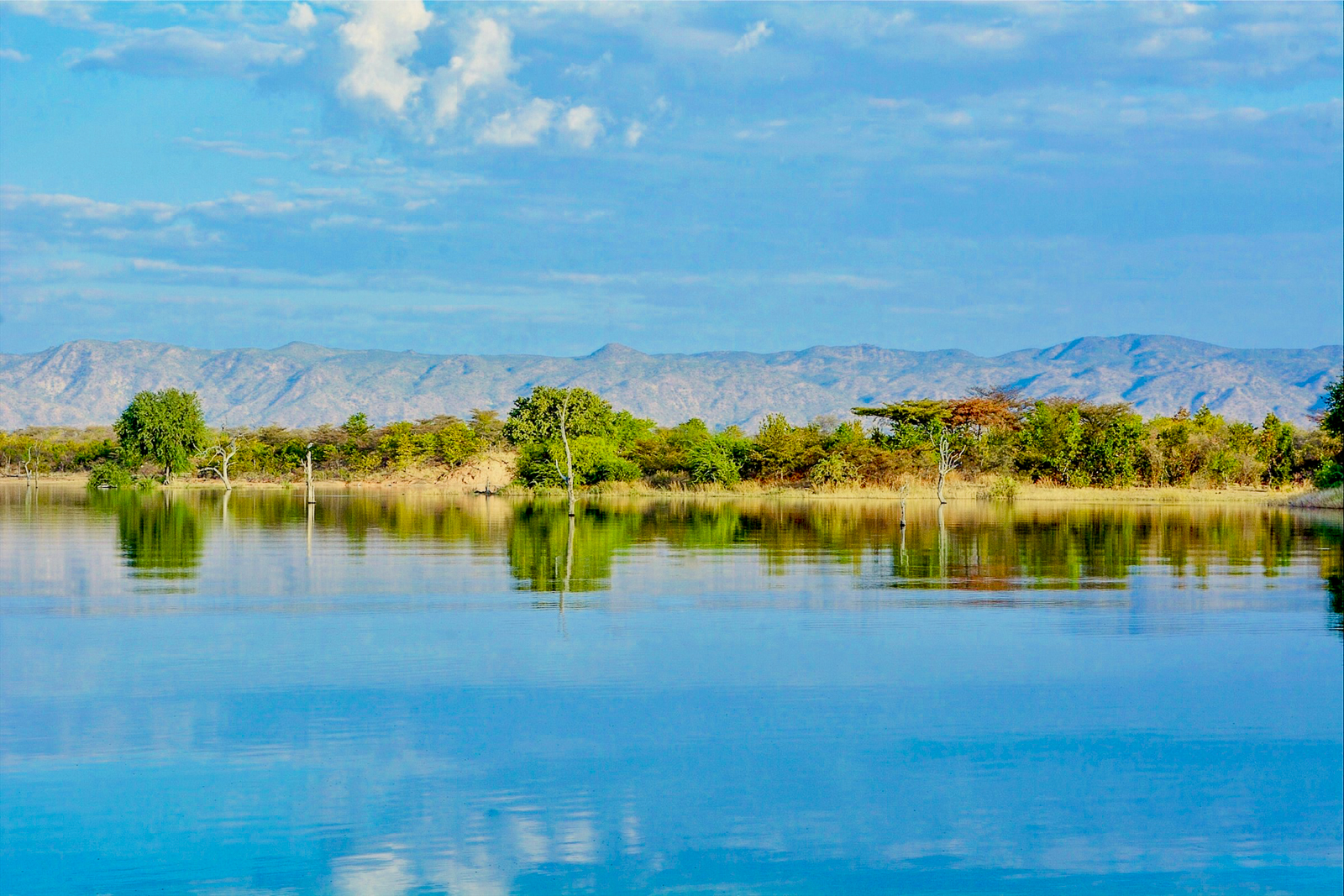 The shore of Katwe Crater Lake in Uganda