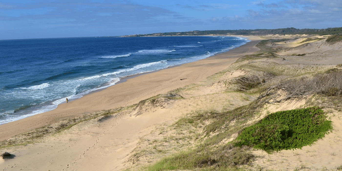 The beach at Santa Teresa National Park, Rocha, Uruguay
