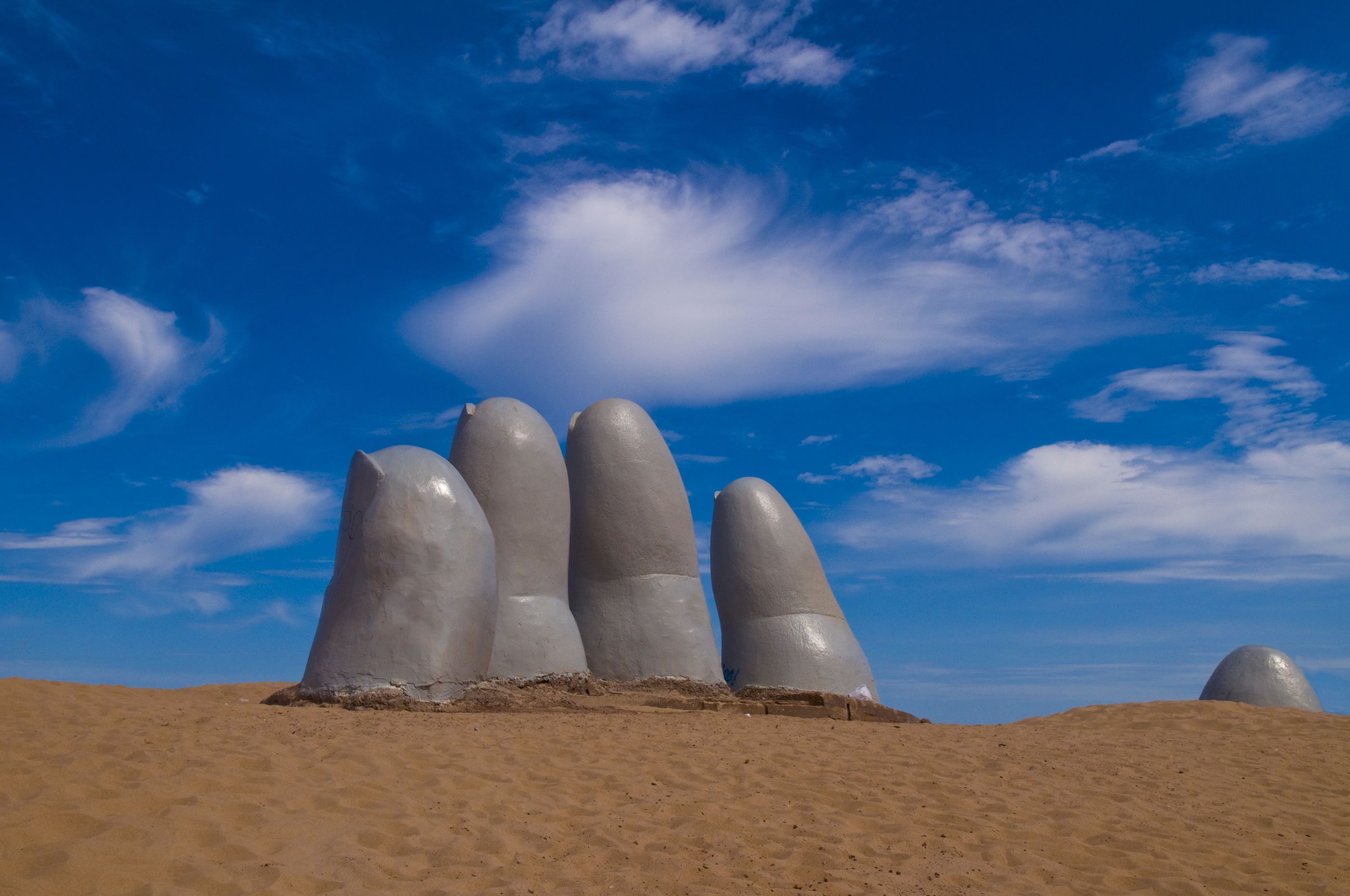 The Hand sculpture, Uruguay