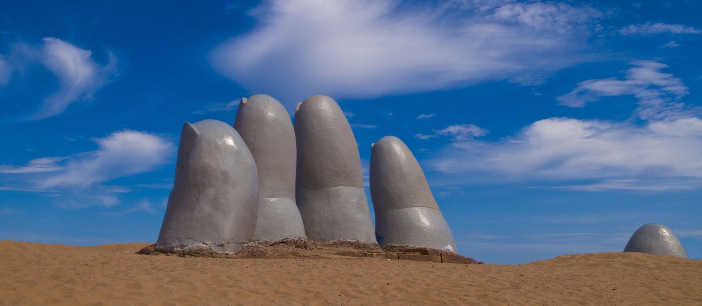 The Hand sculpture, Uruguay