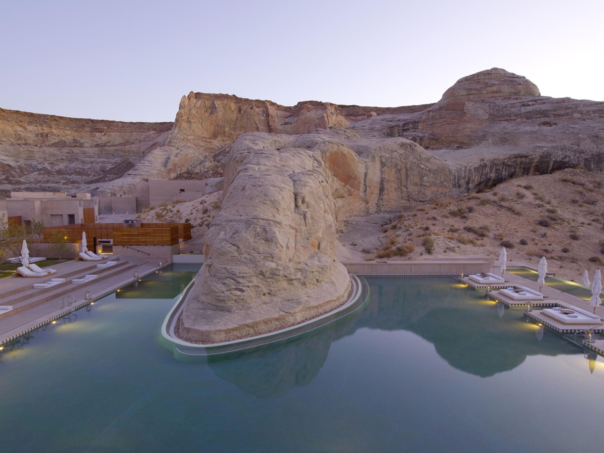 The swimming pool of Amangiri, USA