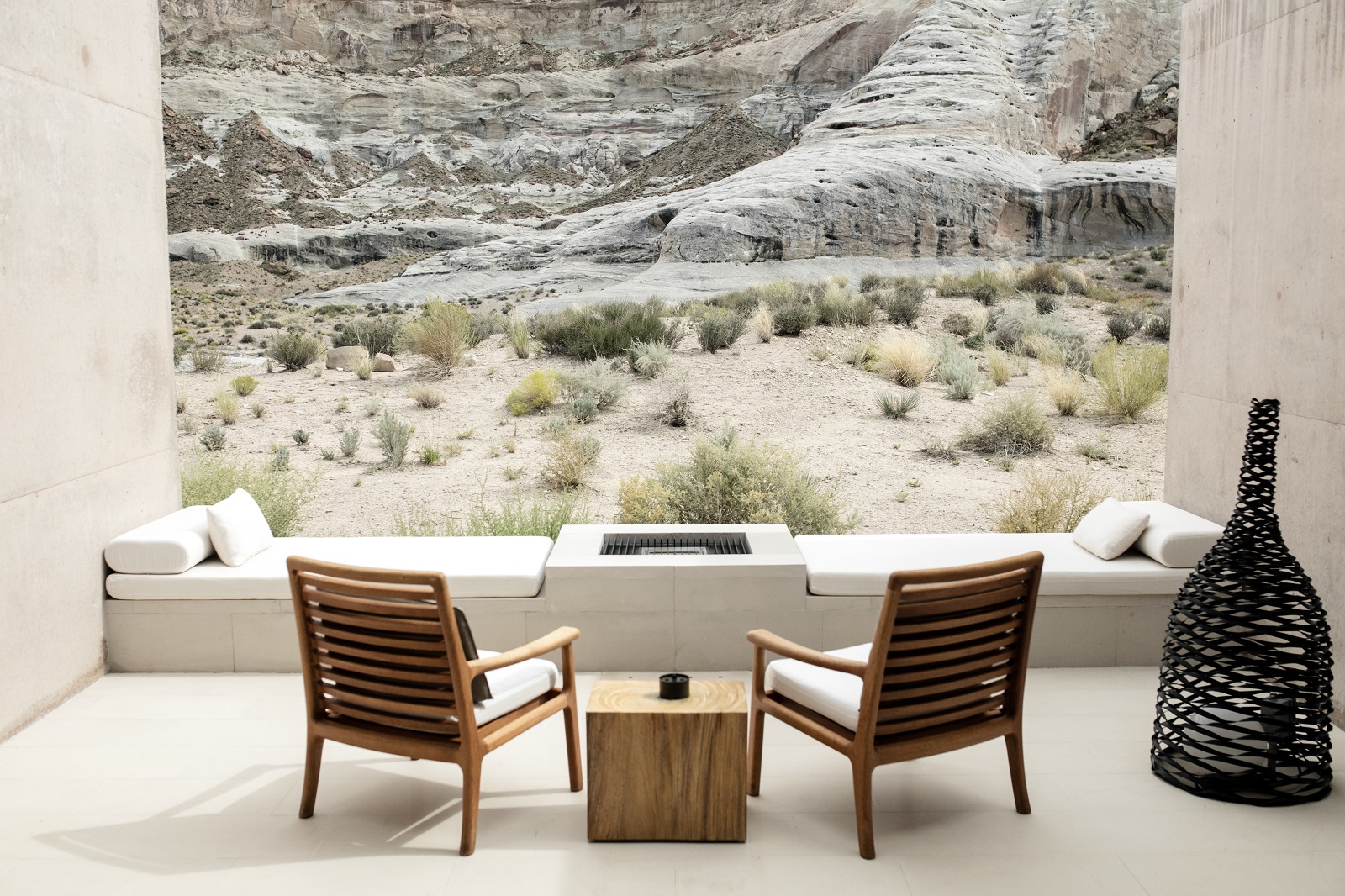 The desert view from Amangiri in Utah