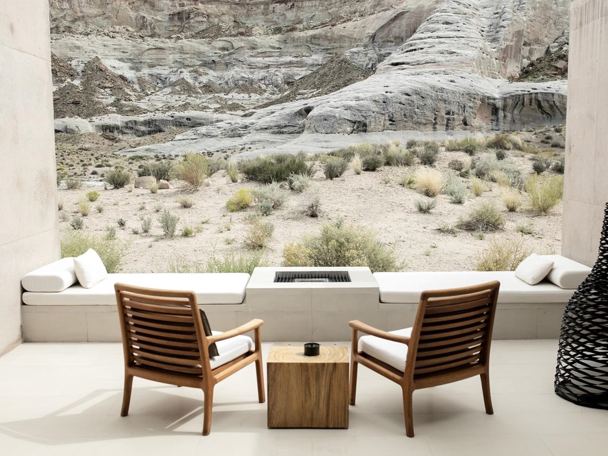 The desert view from Amangiri in Utah